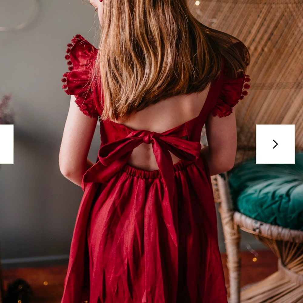 Beautiful Cherry Red Christmas Dress